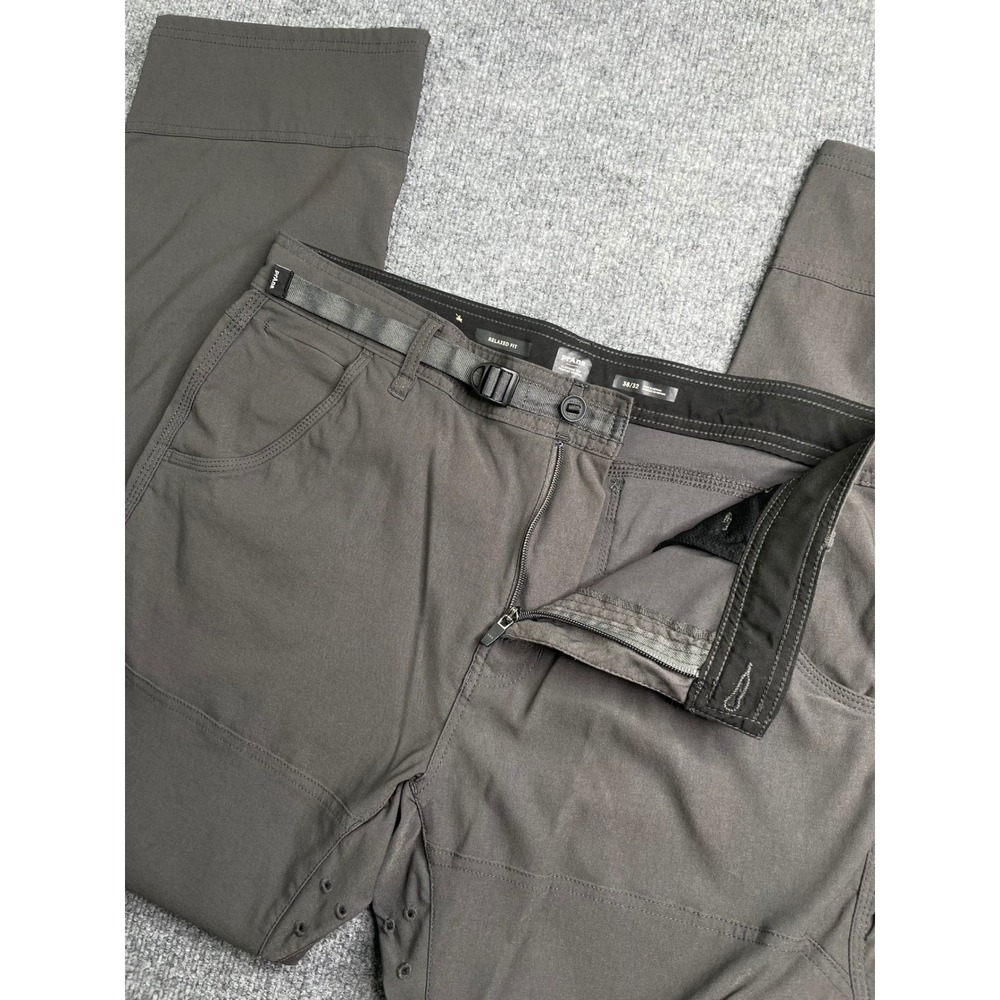 Prana Zion Pants Mens 36x32 Grey Relaxed Fit Hiking Cargo Stretch 1969791